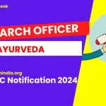 Ayurveda Research Officer
