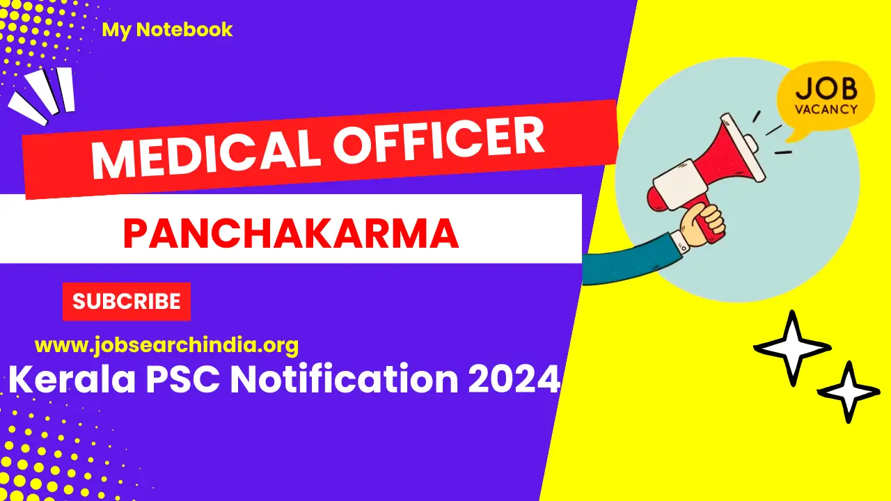 Medical Officer (Panchakarma) Notification