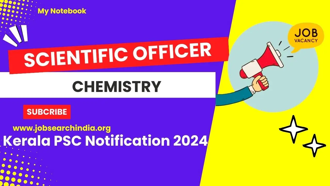 Scientific Officer Chemistry