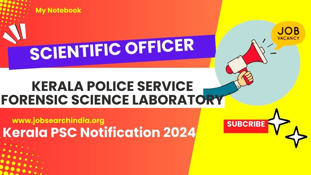 scientific officer Forensic Science Laboratory