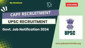 UPSC CAPF Recruitment