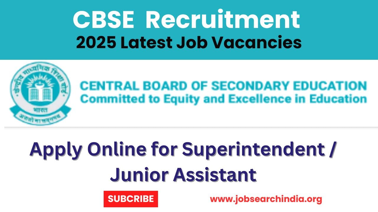 CBSE Board Recruitment 2025