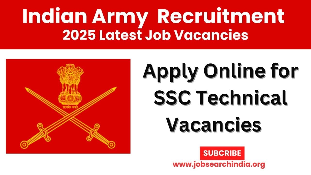 Indian Army SSC Technical Recruitment 2025