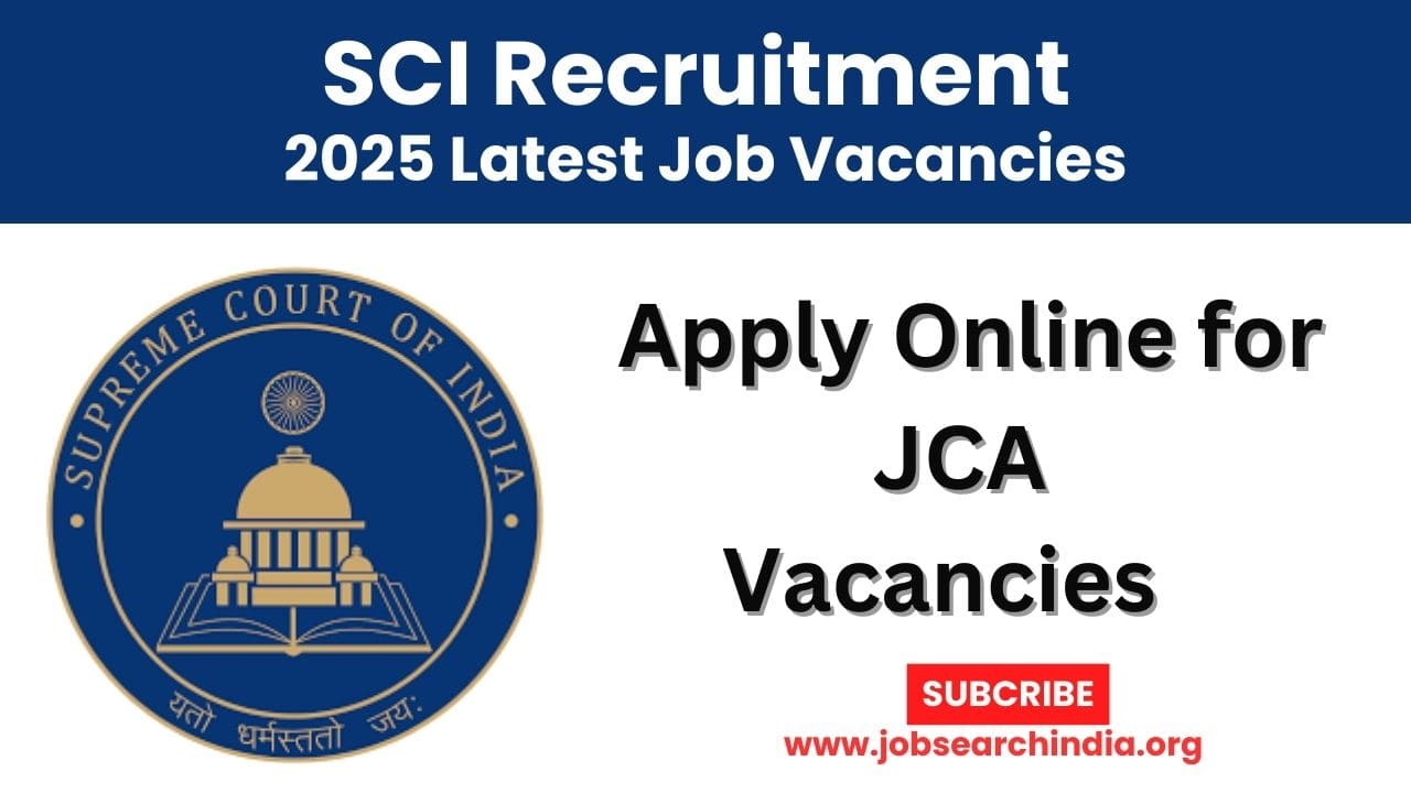 Supreme Court of India Recruitment 2025