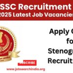 SSC Stenographer Recruitment 2025