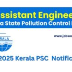 Assistant Engineer Kerala State Pollution Control Board 357 2025 notification