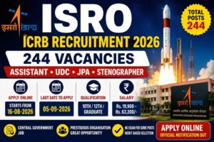ISRO ICRB Recruitment 2026 – 244 Vacancies
